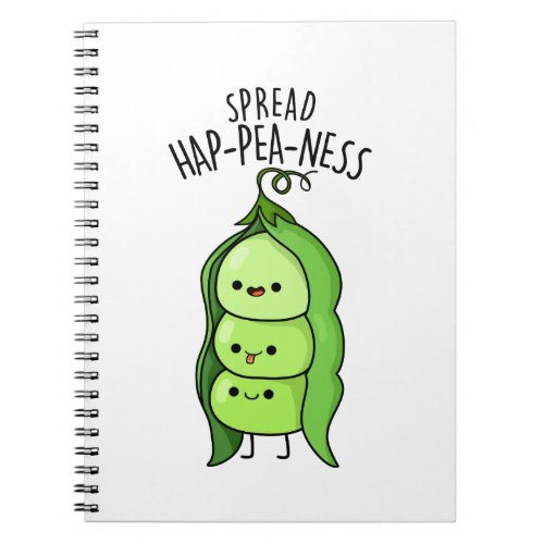 Spread Hap_pea_ness Cute Peas Pun Notebook