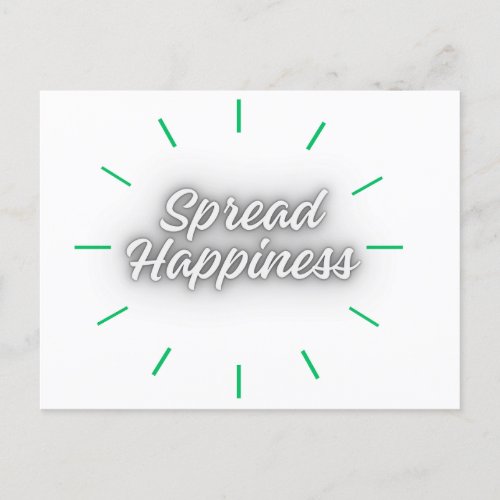 Spread Happiness Poster Card Design 