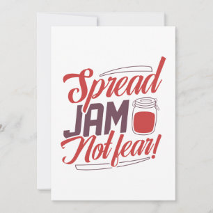 Spread Jam Not Fear Thank You Card