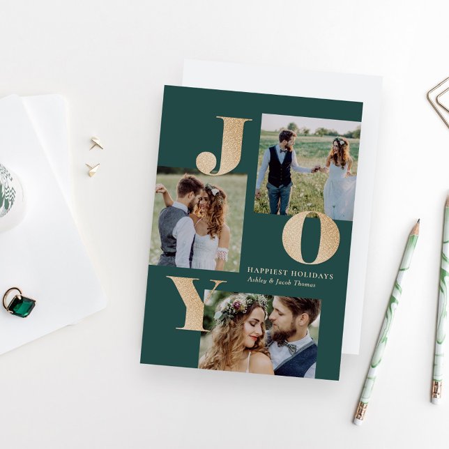 Spread Joy EDITABLE COLOR Holiday Photo Card (Creator Uploaded)