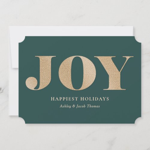 Spread Joy Editable Color No Photo Holiday Card
