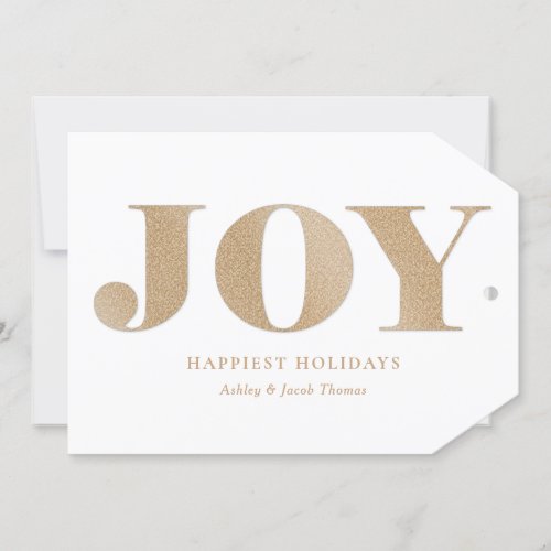 Spread Joy Editable Color No Photo Holiday Card