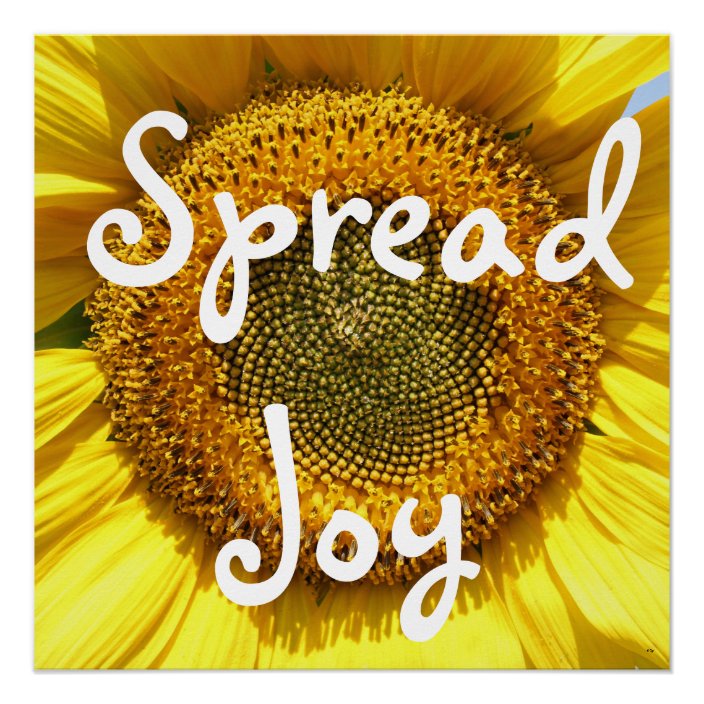 Spread Joy Poster | Zazzle.com