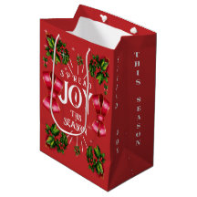 Spread Joy This Season Christmas Gift Bag