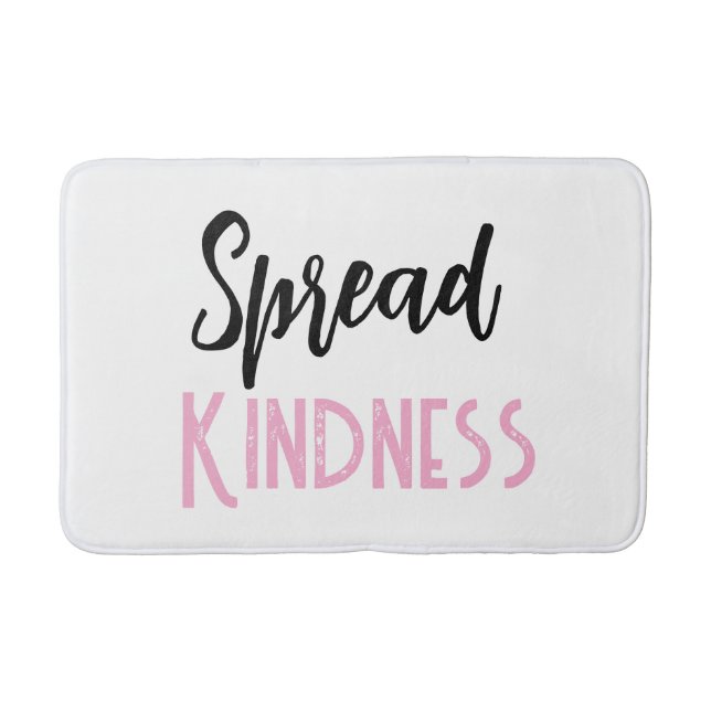 Spread Kindess Bathroom Bath Mat (Front)