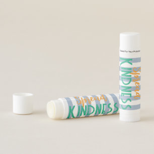 Spread Kindness Blue & White Stripe Lip Balm