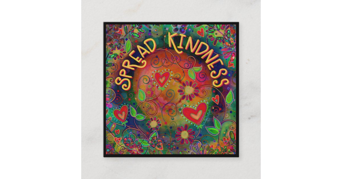 “Spread Kindness” Inspirivity Kindness Cards | Zazzle