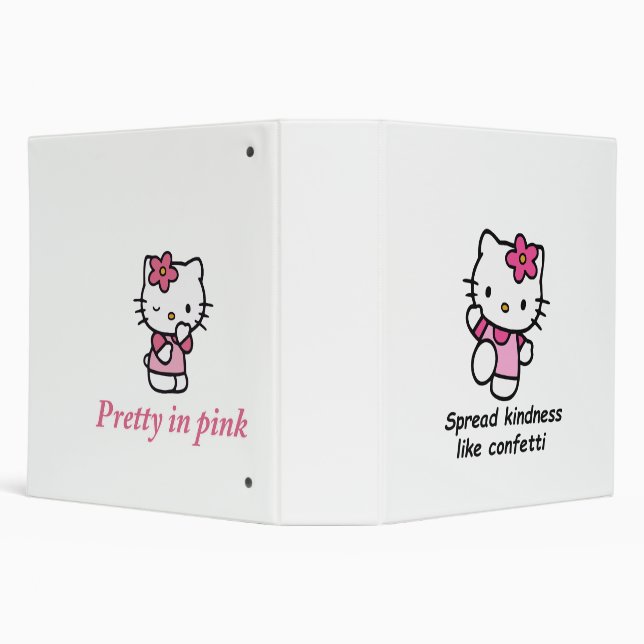 Spread Kindness Like Confetti 3 Ring Binder (Background)