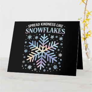 Spread Kindness Like Snowflakes Christmas Teacher Card