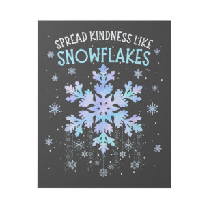 Spread Kindness Like Snowflakes Christmas Teacher Gallery Wrap