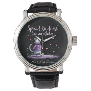 Spread Kindness Like Snowflakes Cozy Winter Vibes Watch