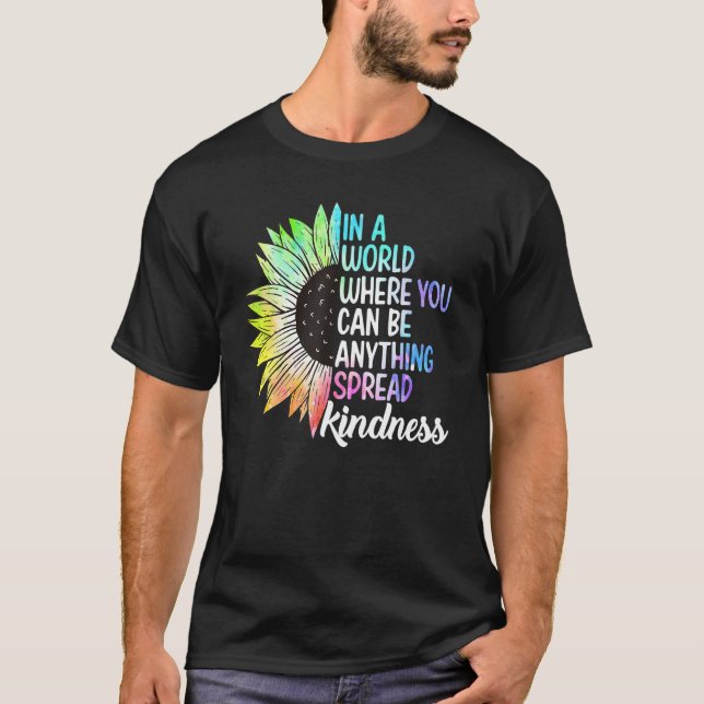 Spread Kindness No Bullying Motivational Funny Cho T-Shirt (Front)