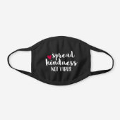 Spread Kindness Not Virus Black Cotton Face Mask (Front)