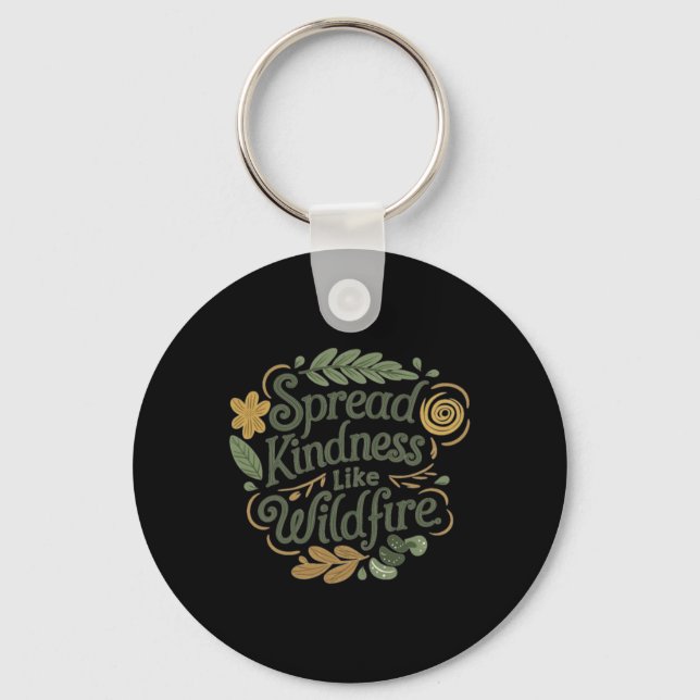 Spread Kindness - Positive Affirmation Sticker  Keychain (Front)