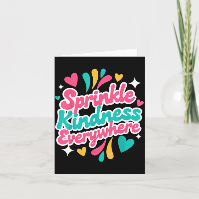 Spread Kindness Positivity Vibes Empathy Card (Front)