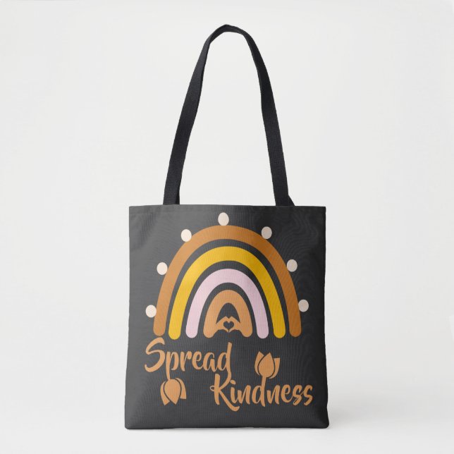 Spread Kindness - Rainbow Spread Kindness Tote Bag (Front)