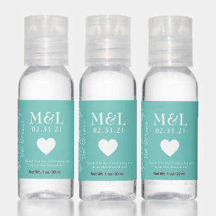 Spread Love and Hope Not Germs Bridal Shower Hand Sanitizer