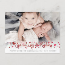 Spread Love and Kindness Cute Photo Valentines Day Postcard