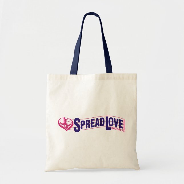 Spread Love Brooklyn Tote Bag (Front)