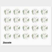 Spread Love Greenery Baby Shower Sanitizer Favor Classic Round Sticker (Sheet)