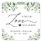 Spread Love Greenery Eucalyptus Wedding Sanitizer