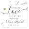 Spread Love Hand Sanitizer Greenery Wedding Favor