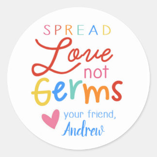Spread Love Hand Sanitizer Sticker