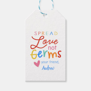 Spread Love Hand Sanitizer Sticker Gift Tags