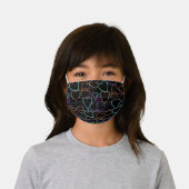 Spread Love Hearts Pattern Kids' Cloth Face Mask (Worn)