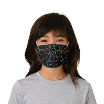 Spread Love Hearts Pattern Kids' Cloth Face Mask