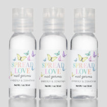 Spread Love Not Germs Butterflies Hand Sanitizer