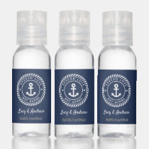 Spread Love, Not Germs | Cute Nautical Wedding Hand Sanitizer