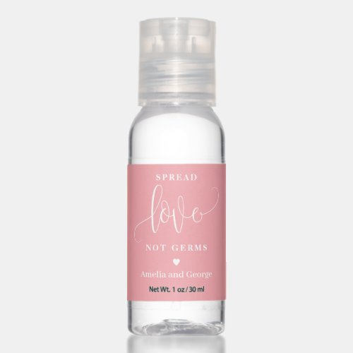 Spread Love Not Germs Editable Color Hand Sanitizer