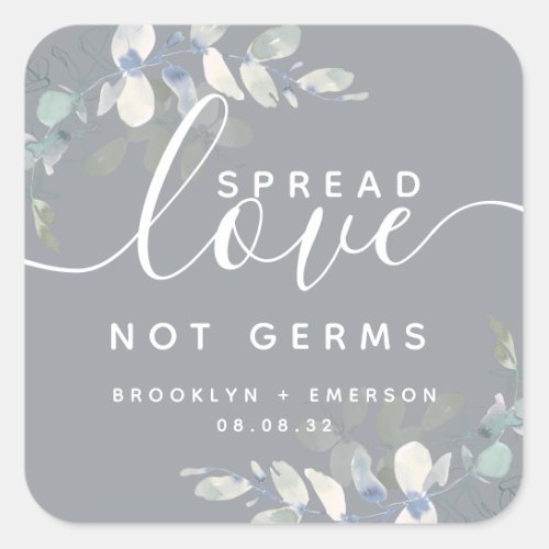Spread Love Not Germs Eucalyptus Sticker