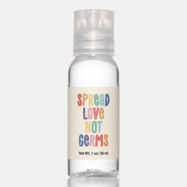 Spread Love Not Germs Hand Sanitizer (Front)