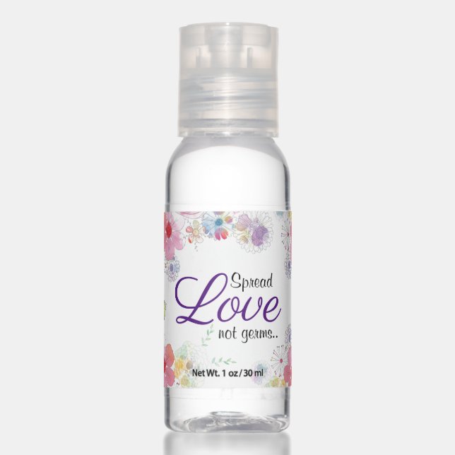 Spread Love not germs Hand Sanitizer (Front)