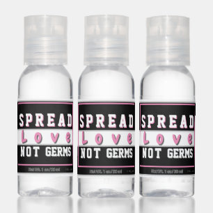 Spread Love Not Germs Stylish Trendy Travel Hand Sanitizer