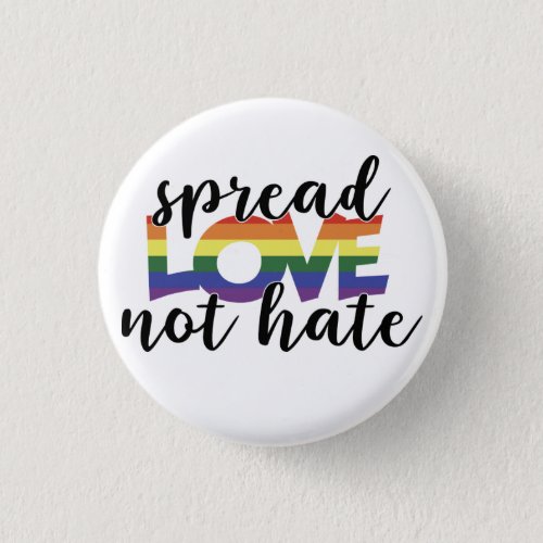 Spread Love Not Hate  Button
