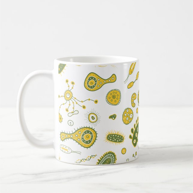 Spread LOVE, Spread, bacteria Coffee Mug (Left)