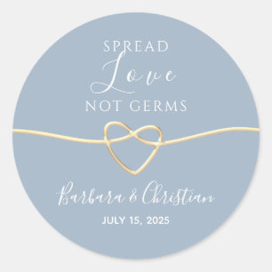 Spread Love Wedding Favor Classic Round Sticker