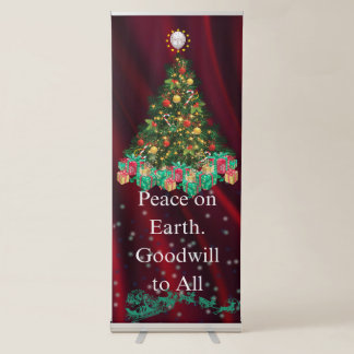 Spread Peace, Goodwill Vertical Retractable Banner