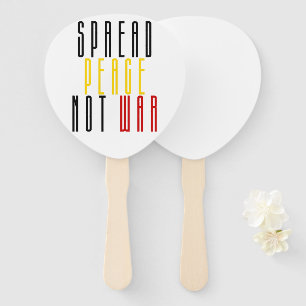 Spread Peace Not War Hand Fan