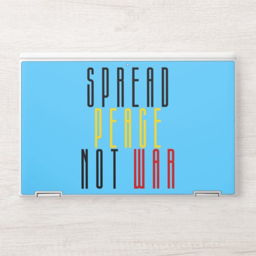 Spread Peace Not War HP Laptop Skin