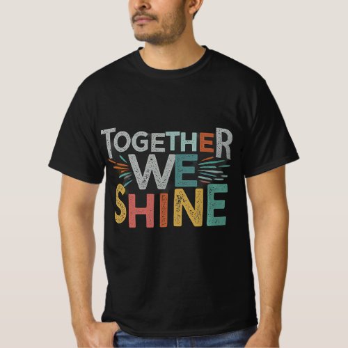 Spread positivity and unity with this vibrant tees