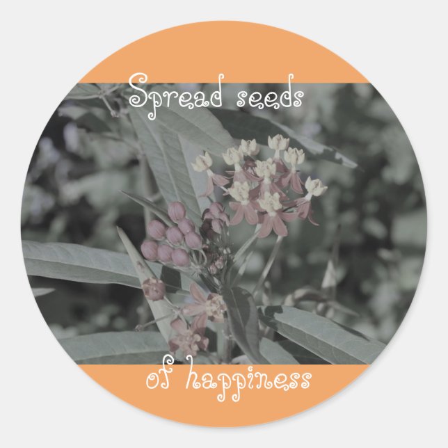 Spread seeds of happiness stickers (Front)