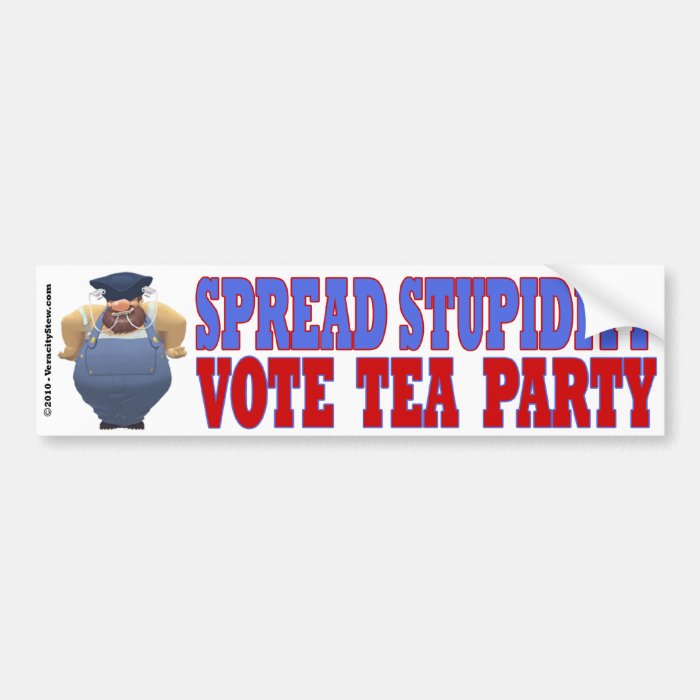 Spread Stupidity Bumper Stkr Bumper Sticker