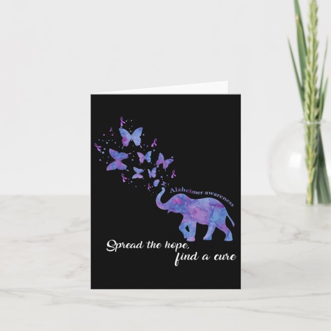 Spread The Hope Find A Cure Heimerheimer Awareness Card (Front)