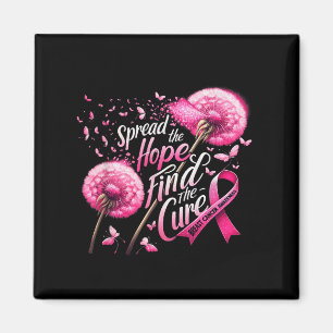 Spread The Hope Find The Cure Breast Cancer Awaren Magnet