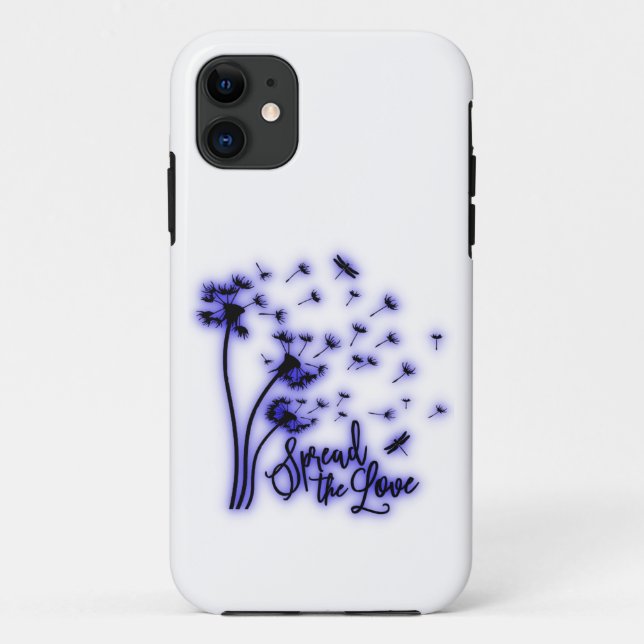 Spread The Love Dandelions and Dragonflies Case-Mate iPhone Case (Back)