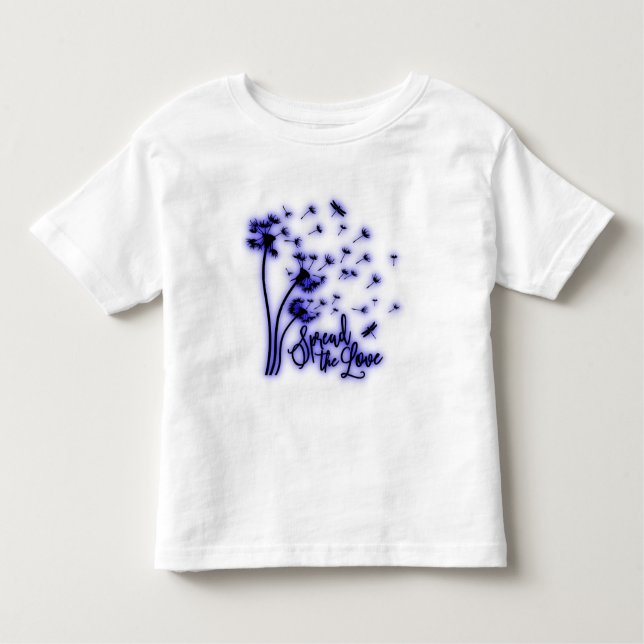 Spread The Love Dandelions and Dragonflies Toddler T-shirt (Front)